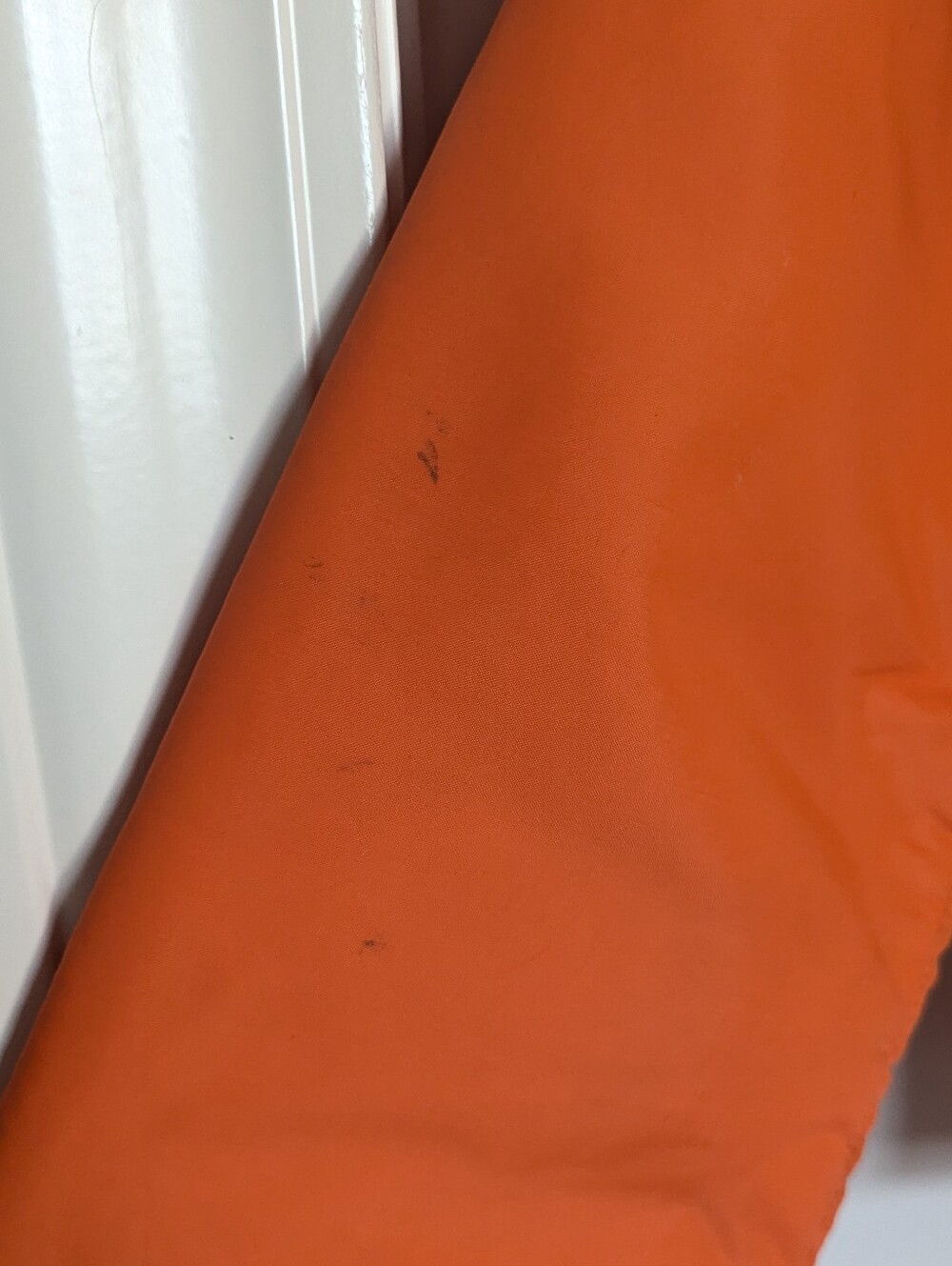 Rainier Vintage 80s Color Block Cropped Ski Jacket - Bright Orange Green sz S - Picture 5 of 7